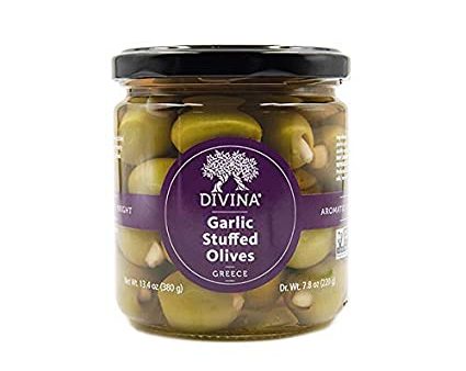 DiVina Garlic Stuffed Olives Hot on Sale