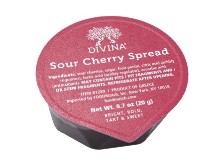 DiVina Sour Cherry Spread - Portion Pack Supply