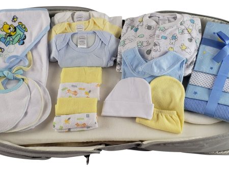 Boys 20 pc Baby Clothing Starter Set with Diaper Bag on Sale