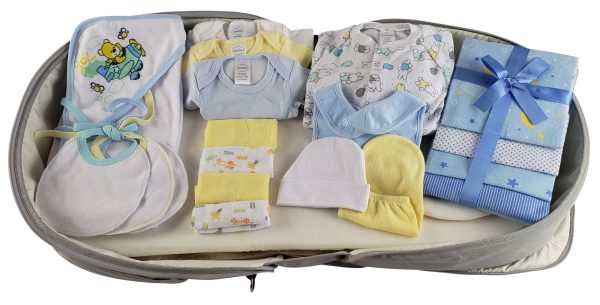 Boys 20 pc Baby Clothing Starter Set with Diaper Bag on Sale