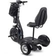 MotoTec Electric Trike 48v 1000w Lithium Black For Discount