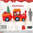 8.6 Feet Lighted Christmas Inflatable Train with Santa Claus Deer Online