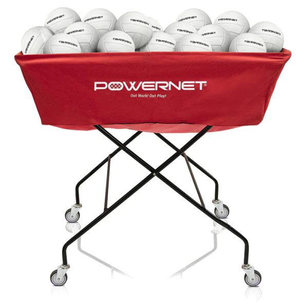 PowerNet Extra-Large Volleyball Basketball Wheeled Cart with 3 Side Pockets (1189) Sale