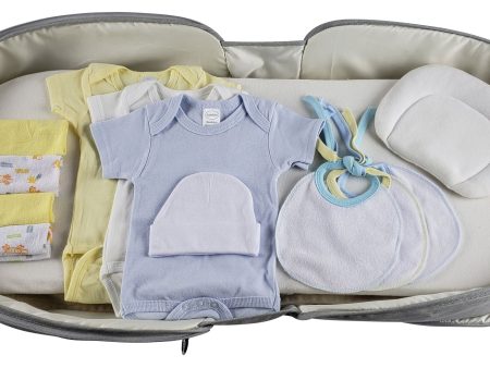 Boys 12 pc Baby Clothing Starter Set with Diaper Bag For Sale