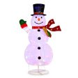 6 Feet Lighted Christmas Snowman with 180 Colorful LED Lights Sale