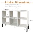 Open-Back Bookshelf with Drawer for Study-White Online now