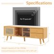 Bamboo TV Stand for TV up to 65 Inch-Natural Online