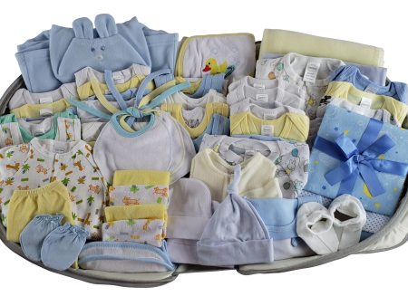 Boys 62 pc Baby Clothing Starter Set with Diaper Bag Discount