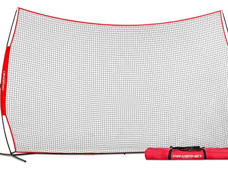 PowerNet 16x10 Ft Sports Barrier Net with Large Protection Safety Backstop (1153) Online Hot Sale