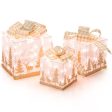 Set of 3 Lighted Christmas Gift Box with 100 Warm White Lights on Sale