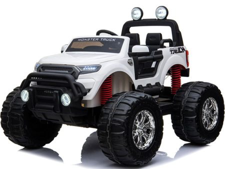 MotoTec Monster Truck 4x4 12v White (2.4ghz) For Sale