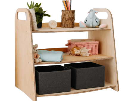 Montessori Wooden Toy Shelf For Sale