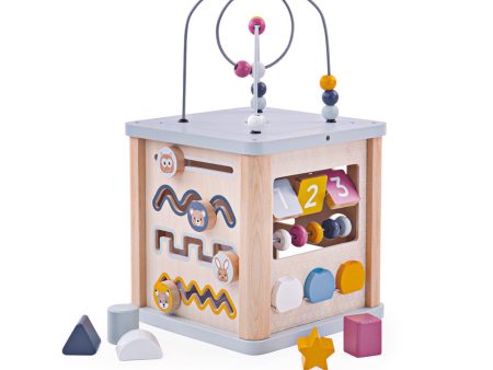 100% FSC Certified Activity Cube by Bigjigs Toys US For Sale