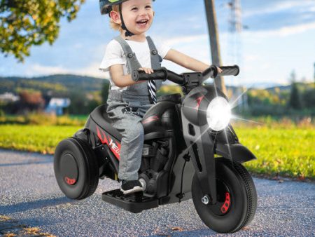 6V Kids Electric Ride on Motorcycle with Bubble Maker and Music-Black Cheap