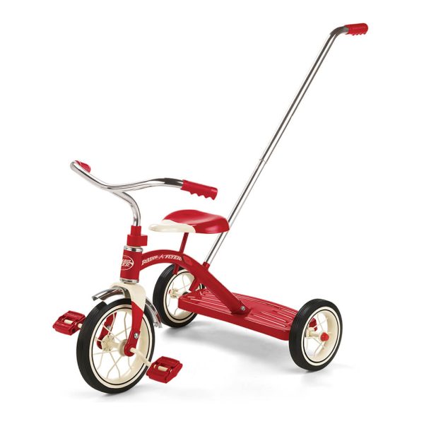 Radio Flyer Classic Red Trike with Push Handle For Discount