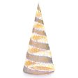 5 Feet Pre-lit Christmas Cone Tree with 300 Warm White and 250 Cold White LED Lights Online Hot Sale