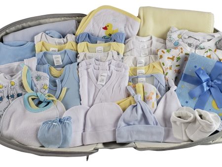 Boys 44 pc Baby Clothing Starter Set with Diaper Bag Cheap