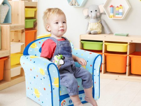 Toddlers Sofa Chair with Velvet Fabric Cover High Density Sponge Filling Online Hot Sale