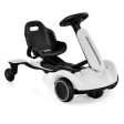 6V Kids Ride on Drift Car with 360° Spin and 2 Adjustable Heights-White Fashion