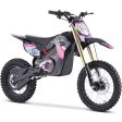 MotoTec 48v Pro Electric Dirt Bike 1600w Lithium Pink Cheap