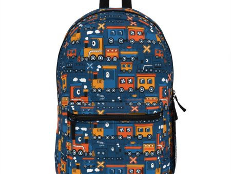 Kids Trains Navy Backpack For Discount