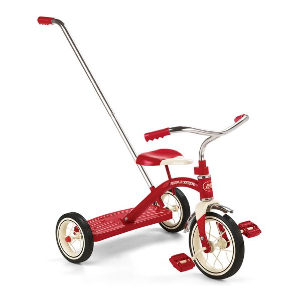 Radio Flyer Classic Red Trike with Push Handle For Discount