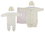 Girls Newborn Baby 5 Pc Layette Sets Sale