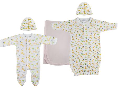 Girls Newborn Baby 5 Pc Layette Sets Sale