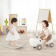 Convertible Rocking Horse and Sliding Car with Detachable Balance Board-White on Sale