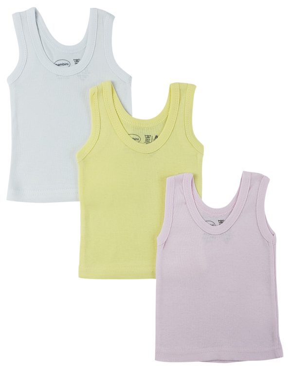 Girls Pastel Tank Top 3 Pack Online