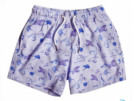 Manta Ray - Kids Swim Trunks by Bermies Sale