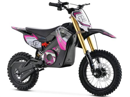 MotoTec 36v Pro Electric Dirt Bike 1000w Lithium Pink For Sale