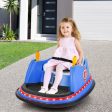 12V Electric Kids Ride On Bumper Car with Flashing Lights for Toddlers-Blue Online Hot Sale