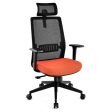 Ergonomic Office Chair with Lumbar Support and Adjustable Headrest-Black Online now