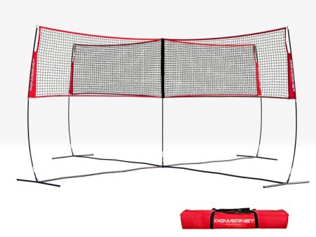 PowerNet Volleyball Four Square Standalone Net with Adjustable Frame (1183F) Cheap