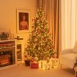 6 Feet Artificial Xmas Tree with 500 Warm Yellow Incandescent Lights For Cheap