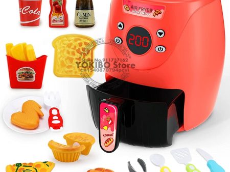 Air Fryer Pretend Play Toys for Kids with Cola Fried Chicken Play Kitchen Toys Kitchen Playset Kitchen Accessory Toys for Girls Online