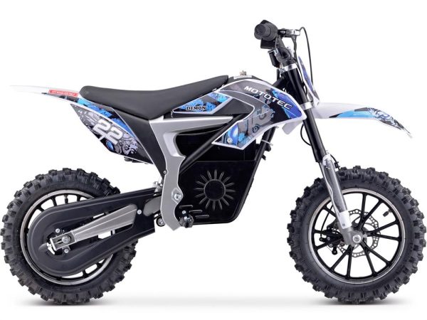 MotoTec 36v 500w Demon Electric Dirt Bike Lithium Blue Supply