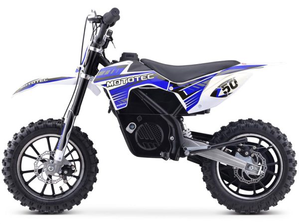 MotoTec 24v 500w Gazella Electric Dirt Bike Blue Fashion