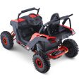 MotoTec Raider Kids UTV 48v 1200w Full Suspension Red For Cheap