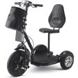 MotoTec Electric Trike 48v 1000w Lithium Black For Discount