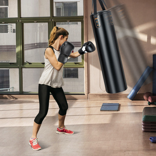 4-In-1 Hanging Punching Bag Set with Punching Gloves and Ceiling Hook For Discount