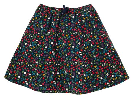 Frugi Maeve Twill Skirt Indigo Garden Life For Cheap