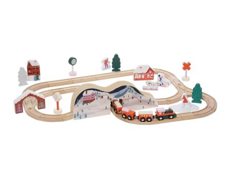 Alpine Express Wooden Toy Train Set by Manhattan Toy Fashion