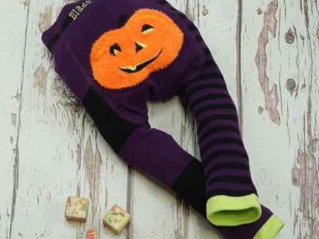 Blade and Rose Baby Halloween Fluffy Leggings, Pumpkin Online now