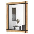 30 x 40 Inch Wall Mounted Mirror with Fir Wood Frame-Natural Cheap