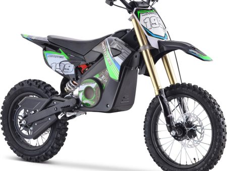 MotoTec 48v Pro Electric Dirt Bike 1600w Lithium Green For Discount