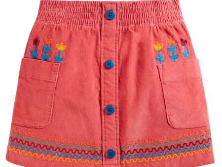 Frugi Claudia Cord Skirt Rosehip Discount