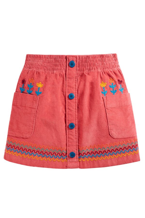 Frugi Claudia Cord Skirt Rosehip Discount