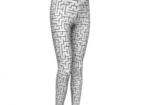 A- Maze me, super stretch Eco friendly poly fiber performance Leggings by Stardust Fashion